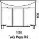 Corozo Мебель для ванной Мирра 105 белая – фотография-22